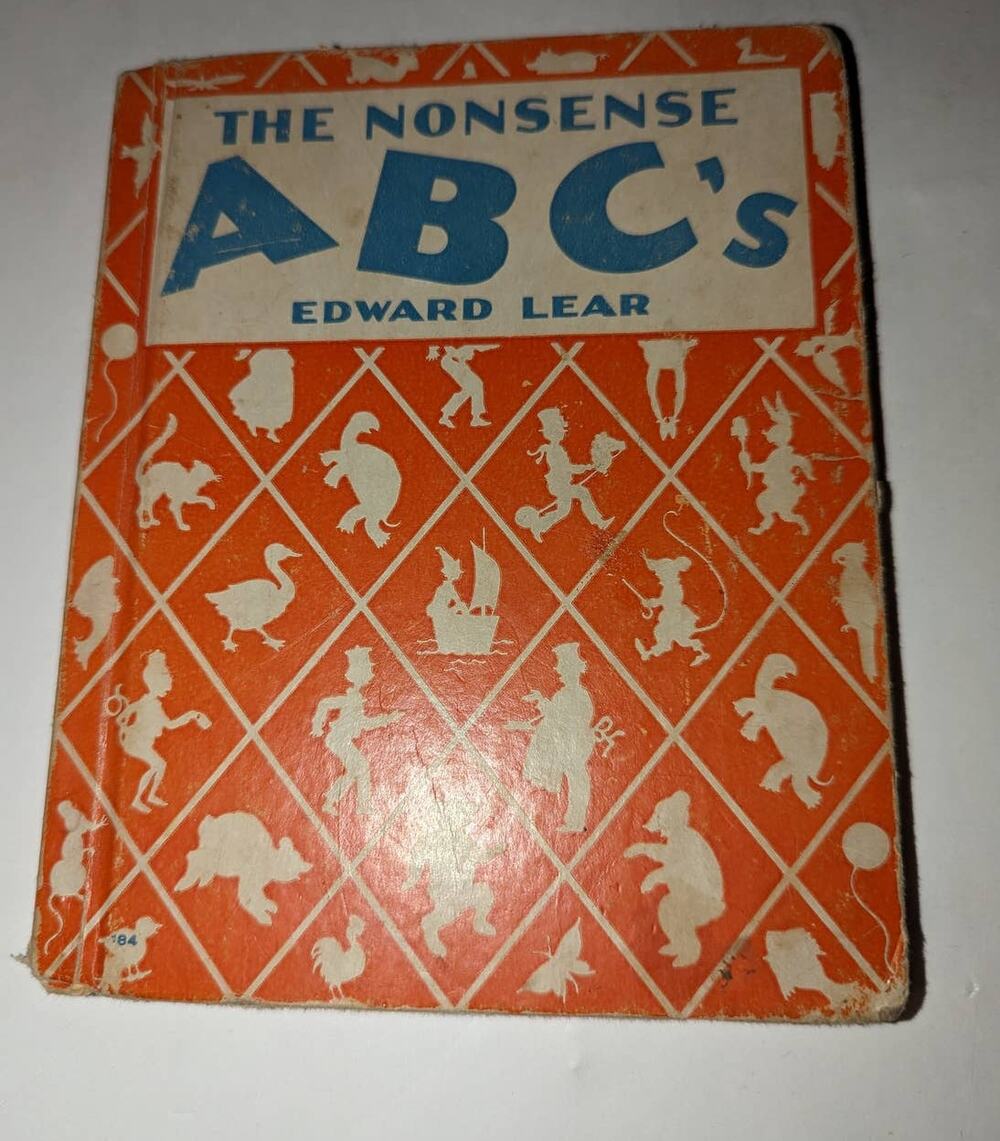 Vintage 1936 The Nonsense ABC's HC Children's Book Edward Lear Rand McNally
